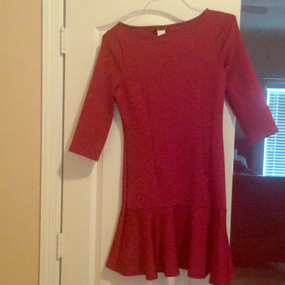 Burgundy chic cocktail  dress, Size Small